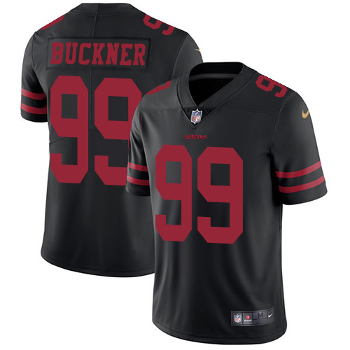 Nike 49ers #99 DeForest Buckner Black Alternate Youth Stitched NFL Vapor Untouchable Limited Jersey